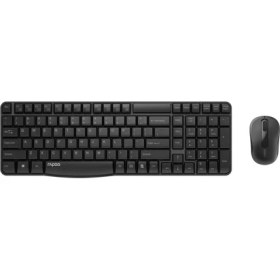 Resim RAPOO 18431 X1800S Nano Alıcılı Kablosuz Türkçe Klavye Optik Mouse Set,Siyah 