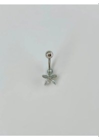 Resim Çiçek Detaylı Göbek Piercing Çok Renkli 64887917 
