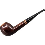 Resim Şahin Üç Yıldız 502 9mm. Filtreli Ebonit Saplı Pipo 