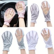Resim Kadınlar için Şık Buz Slick Fiber Açık Parmak Güneş Eldivenleri - Hafif Esnek Yazlık Sürüş ve Dış Mekan Binicilik Eldivenleri, Pastel Pembe, Açık Gri, Beyaz Renklerde Nefes Alabilen Güneş Koruyucu Kol Kollukları, Rahat, Şık Kol Giyim, Yumuşak Kumaş, Modaya Duyarlı Kadınlar 