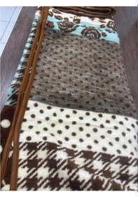 Resim Ceritoğlu Battaniye - Iki Taraflı Çift Kişilik Desenli Ekstra Yumuşak Soğuk Geçirmez 22x180 Cm Kahve - Mavi 