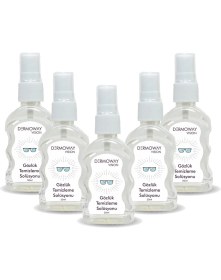 Resim Dermoway Vision 5 Adet Gözlük Temizleme Spreyi ve 5 Adet Mikrofiber Gözlük Temizleme Bezi 