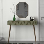 Resim Dekorister Exclusive Forest Aynalı Dresuar Ceviz - Sardunya 