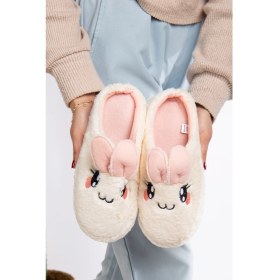 Resim Pofuduk Hayvan Figürlü Panduf Kadın Ev Terliği Bohça Terliği Misafir Terliği 