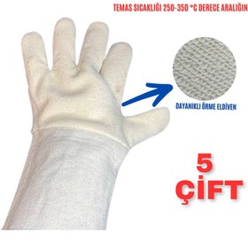 Resim Medicalx Isıya Dayanıklı Yanmaz Eldiven - Fırıncı Eldiveni 5 ÇİFT 