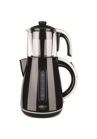 Resim Stilevs Çays CM 16 2 L Çay Makinesi Siyah-Gri 