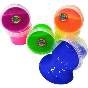 Resim Slime Oyun Jeli Yuvarlak Kutu Polymer Slime Eğitici Oyun Seti - 2 Adet 