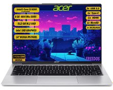 Resim Aspire Intel Core i3-N300 14" 8 GB RAM 512 GB SSD WUXGA IPS FreeDOS Taşınabilir Bilgisayar NX.KS9EY.002 Acer