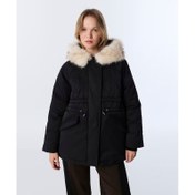 Resim Twist Suni Kürk Yakalı Kadın Mont (TW6250012218) 
