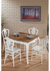 Resim Sirius / Carisma Kare Mutfak Masa Takımı - Beyaz 