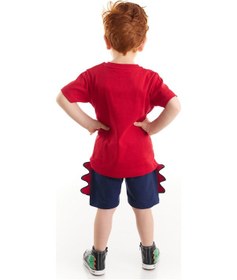 Resim Denokids Cool Dino Erkek Çocuk Şort Takım Çok Renkli 