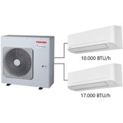 Resim Toshiba 2m Multi Split Klima 10.000 17.000 Btu/h A 