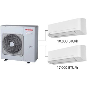 Resim Toshiba 2m Multi Split Klima 10.000 17.000 Btu/h A 