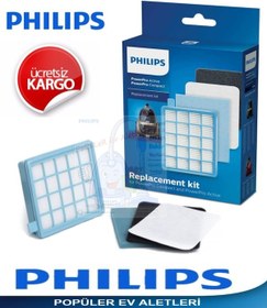 Resim Philips Uyumlu Powerpro Compact Fc9323/07 Hepa Filitre Seti (409343414) 