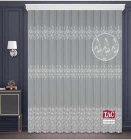 Resim Taç Onterio Soft Keten Brode Tül Perde / Ölçünüze Özel Dikim 