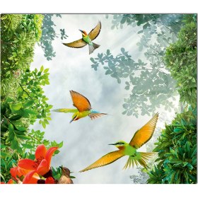 Resim Olinpa Cam Ocak Arkası Koruyucu | Kuş 