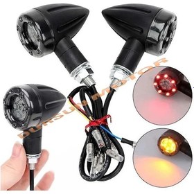 Resim Motosiklet Mini Chopper Tip 4 Modlu Sinyal Takım 