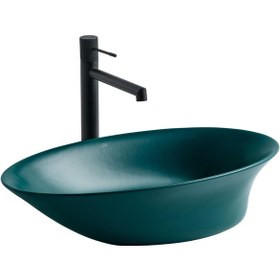 Resim Lena Eh -4610My Tezgah Üstü Lavabo Mat Yeşil 