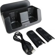 Resim Hermoso Wii U Gamepad Denetleyicisi Için Akıllı Şarj Istasyonu Bağlantı Istasyonu A9LC(SIYAH) (Yurt Dışından) 