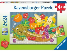 Resim Ravensburger 2x24 Parça Puzzle Meyveler 052486 