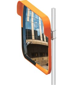 Resim Trafik Aynası Ankara Bombeli Güvenlik Aynası Akrilik Otopark Aynası 40x60 Cm Ve 3m Ayna Direği 12267 Tga+d01-3m 