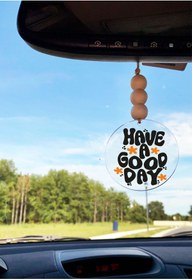 Resim Laputa Tükkan Have a Good Day Yazılı Dikiz Aynası Pleksi Araba Süsü 