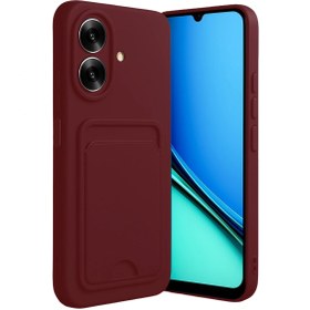 Resim byhodi Realme Note 60 Kelvin Kartvizitli Silikon - Bordo 