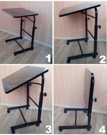 Resim Depolife Akrobat Bilgisayar Notebook Sehpası Yükseklik Ayarlı Siyah 