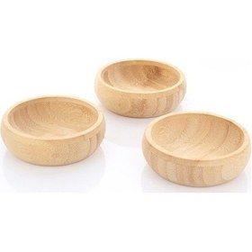 Resim 9004522798255drvs - 3'lü Bambu Çerezlik Seti Çok Renkli 