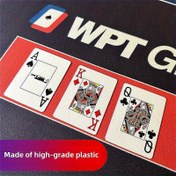 Resim 2 Adet WPT Resmi Texas Hold'em Poker Kartı - Profesyonel Turnuva Kalitesi, Kaymaz Sessiz Kaplama & Mavi Çekirdek Anti-Perspektif Tasarım, 80.000 Döndürme Dayanıklı PVC, Holografik Sertifikalı Para Oyunları İçin, Poker Aksesuarları, Kart Oyunu Aksesuarları, Dayanıklı Oynatma Kartları, Ev Oyunları, Yüksek Kaliteli PVC, Kart Oyunu Tutkunları 