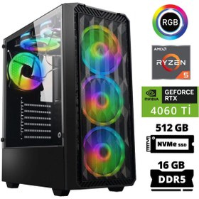 Resim XASER Delux X63 Ryzen 5 7600 16GB DDR5 Ram 512GB M.2 NVMe SSD 8GB RTX4060 Ti Masaüstü Oyuncu Bilgisa 