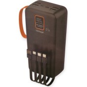 Resim Linkage 22.5 Watt Kendinden Kablolu Hızlı Şarj Powerbank 30.000MAH 