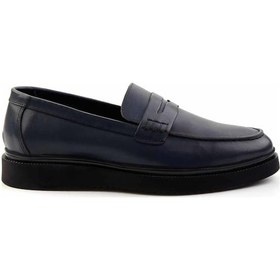 Resim Lacivert Leather Erkek Loafer Ayakkabı E01440102303 Çok Renkli 