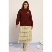 Resim Fashion Friends Nakışlı Kadın Kazak 25K0313K1 (25K0313K1) 