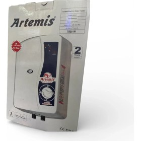 Resim Artemis 7500W Elektrikli Şofben 3,2 lt/dk Su Isıtma Kapasitesi ile Enerji Verimliliği Sağlar 