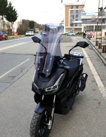 Resim Motocam Salcano Wind 150 Ön Cam 2023-2026 Model 68cm Füme Renkli 4mm 