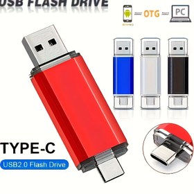Resim Yüksek Hızlı 2'si 1 Arada USB Type-C Flash Sürücü - Kompakt, Taşınabilir Depolama Bilgisayarlar, Akıllı Telefonlar, Tabletler İçin - İdeal Noel Hediyesi 