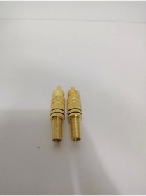Resim Genel Markalar Rca Konnektör - Erkek Rca Jak - Rca Fiş Erkek Tos - Siyah 2 Adet 