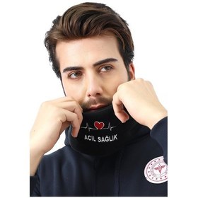 Resim Acil Sağlık Boyunluk Baf - Siyah-12168 Siyah 