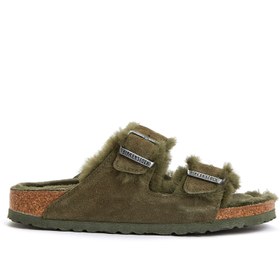 Resim Arizona Shearling Vizon Kadın Terlik 