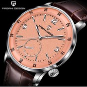 Resim Pagani design PD-1790 Erkek Saati 42MM 100 M Su Geçirmez Mekanik Paslanmaz Çelik Çerçeve Safir Cam Deri Kayış Saat 