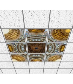 Resim Gök Panel 60 x 60 LED Panel Aydınlatma Desenli 3x3 9'lu Grup 46510883SA 