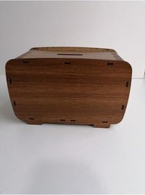 Resim Ahşap Radyo Görünümlü Kumbara Ahşap 