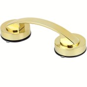 Resim 1 adet Deliksiz Yapışkan El Tutamağı, Banyo Cam Kapı Dolap Kapı Taşıma Kolu, Buzdolabı Kapı Emme Kupası Tutamağı, Tuvalet Kapağı Tutacağı 