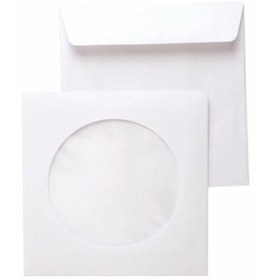 Resim Zarfsan CD Zarfı Beyaz Pencereli - 100'lü 