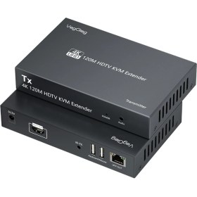 Resim Hype Store Veggieg 4K 30Hz HDMI Kvm Extender 120 Metre CAT5E/6 HDMI Menzil Genişletici Uzatıcı 