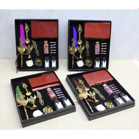 Resim Deri Defterli Divit Hokka Ve Mühür Seti Model 2 