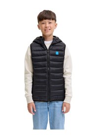 Resim Jack & Jones Jack&jones Jjebradley Erkek Çocuk Şişme Yelek 12280985 Siyah 