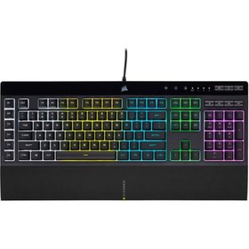 Resim Corsair K55 CH-9226765-TR Rgb Pro Membrane Türkçe Rgb Gaming Klavye 
