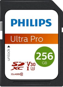 Resim Philips 256gb Sd Kart Ultra Pro V30 Uhs-ı U3 4k Performansı 